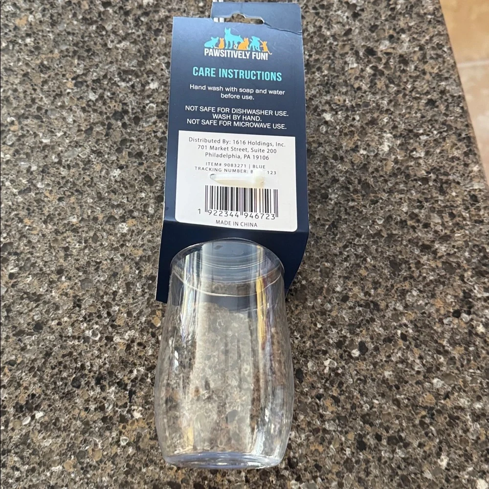 NEW Coleman Blue Travel Pet Bowl and Bottle Set